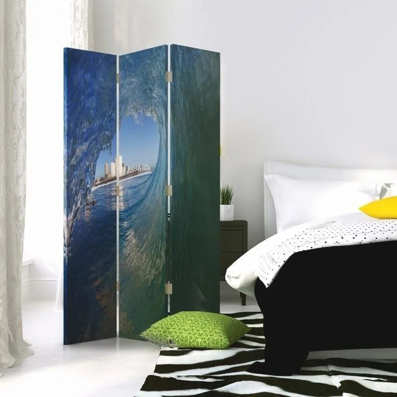 Gario Paraván Wave a városra nézo kilátással Méret: 180 x 170 cm, Kivitelezés: Klasszikus paraván