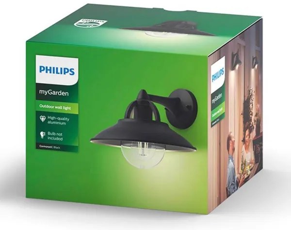 Philips 17381/30/PN - Kültéri fali lámpa COMORANT 1xE27/42W/230V IP44