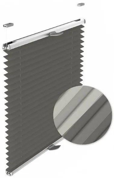 Gario Pliszé függöny Blackout Antracit Szélesség: 127 cm