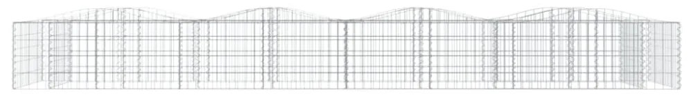 íves horganyzott vas gabion magaságyás 600x100x50 cm