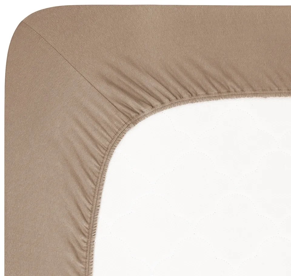 4Home Lycra jersey lepedő dió, 90 x 200 cm