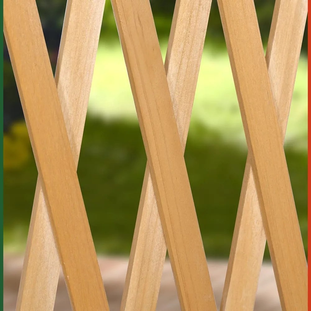 ROSEMARY fa virágrács, 200x107cm, természetes barna Gardebruk