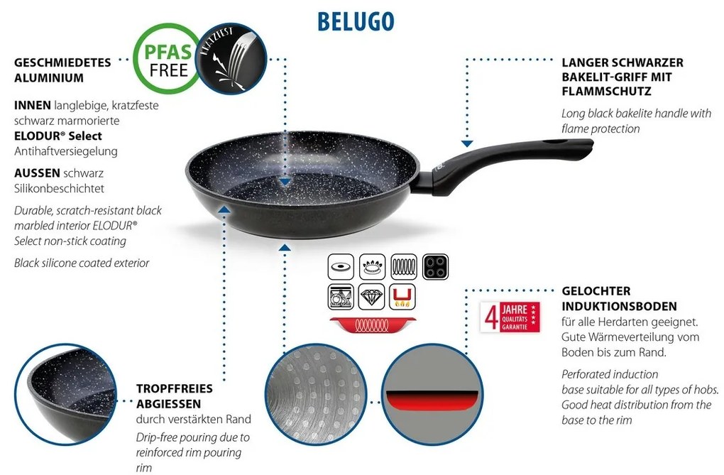 Elo 59928 Belugo 28 cm-es wok nyéllel