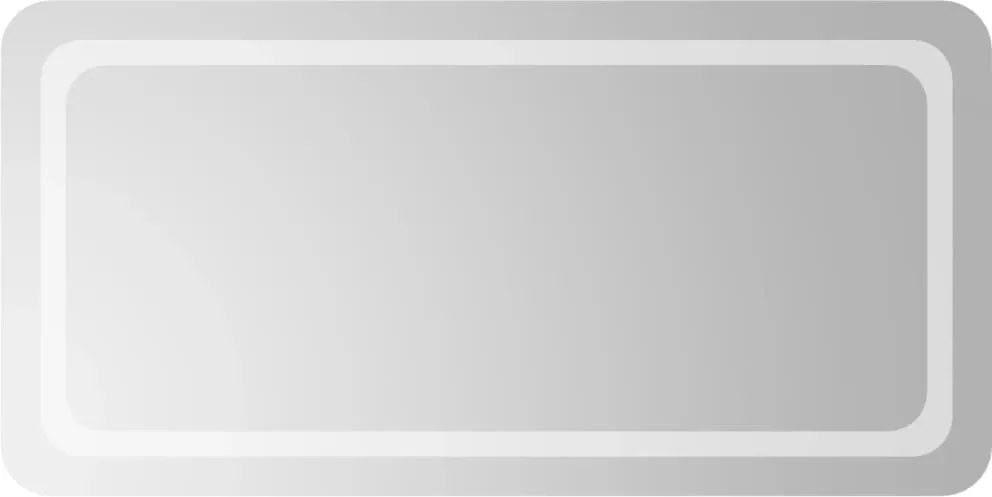 vidaXL LED-es fürdőszobatükör 50x100 cm