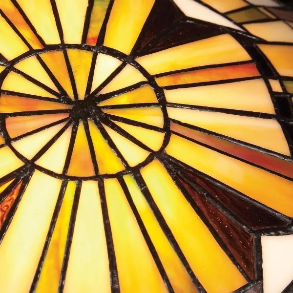 Quoizel QZ-REED-F-VB - Tiffany stílusú mennyezeti lámpa REED 2xE27/60W/230V, átm. 42 cm