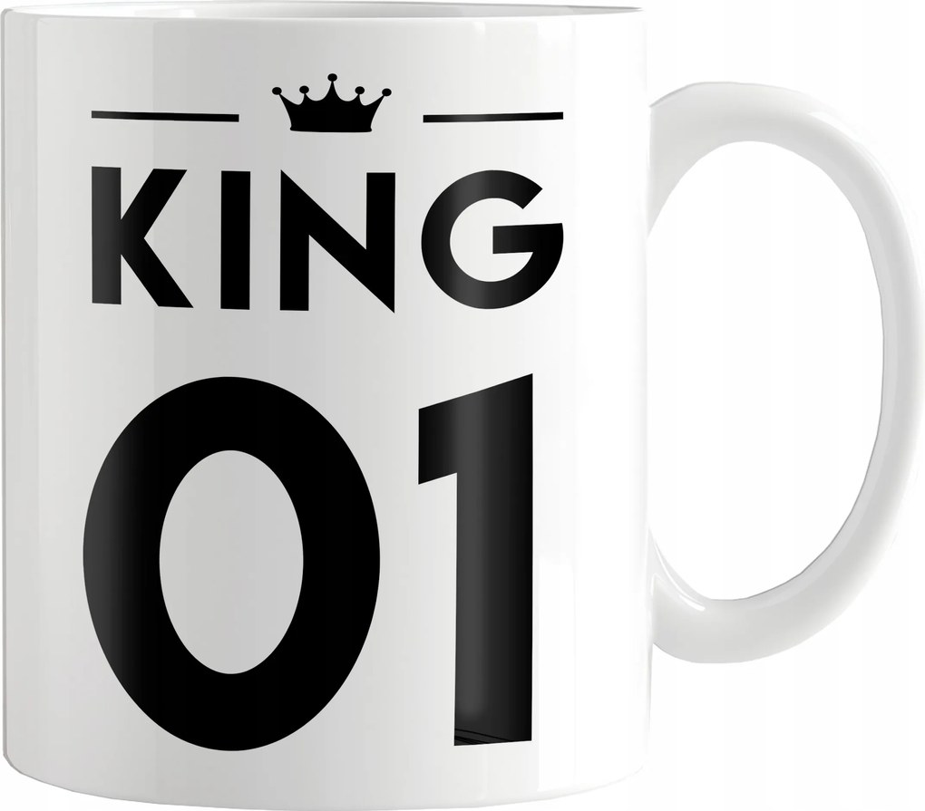 King 01 Nyomott Mintás Bögre Szuper Ajándék Valentin Napra A Pasinak
