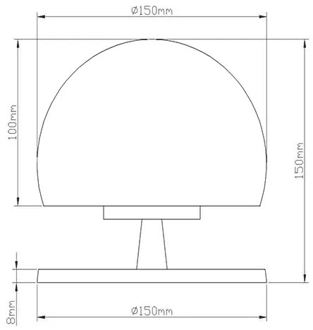 Fabas 3570-30-138 - LED Dimmelhető asztali lámpa MORGANA 1XG9/3W/230V