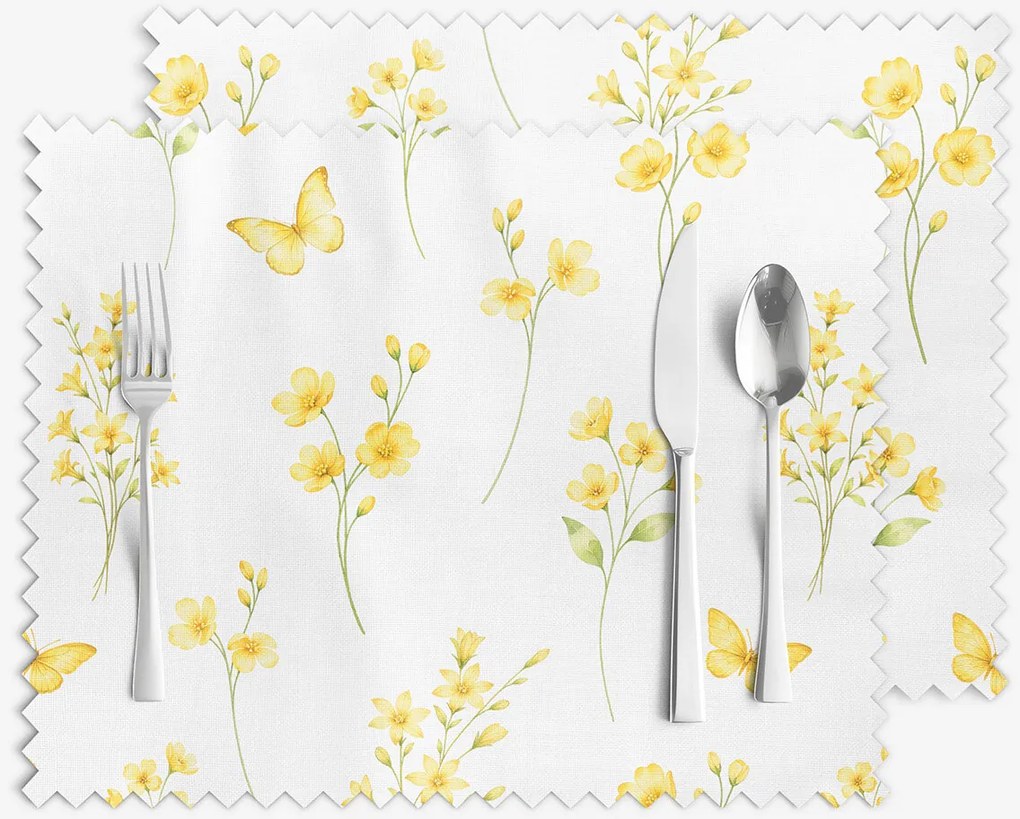 Goldea teflonbevonatú reggeliző alátét - sárga rét - 2db 30 x 40 cm