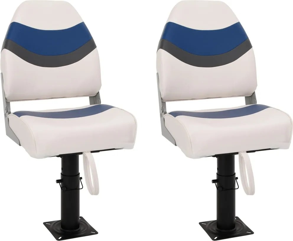 vidaXL 4 részes magas háttámlás összecsukható hajóülésszett