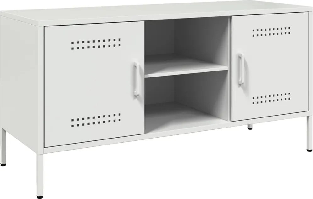 vidaXL fehér acél TV-szekrény 100,5 x 39 x 50,5 cm