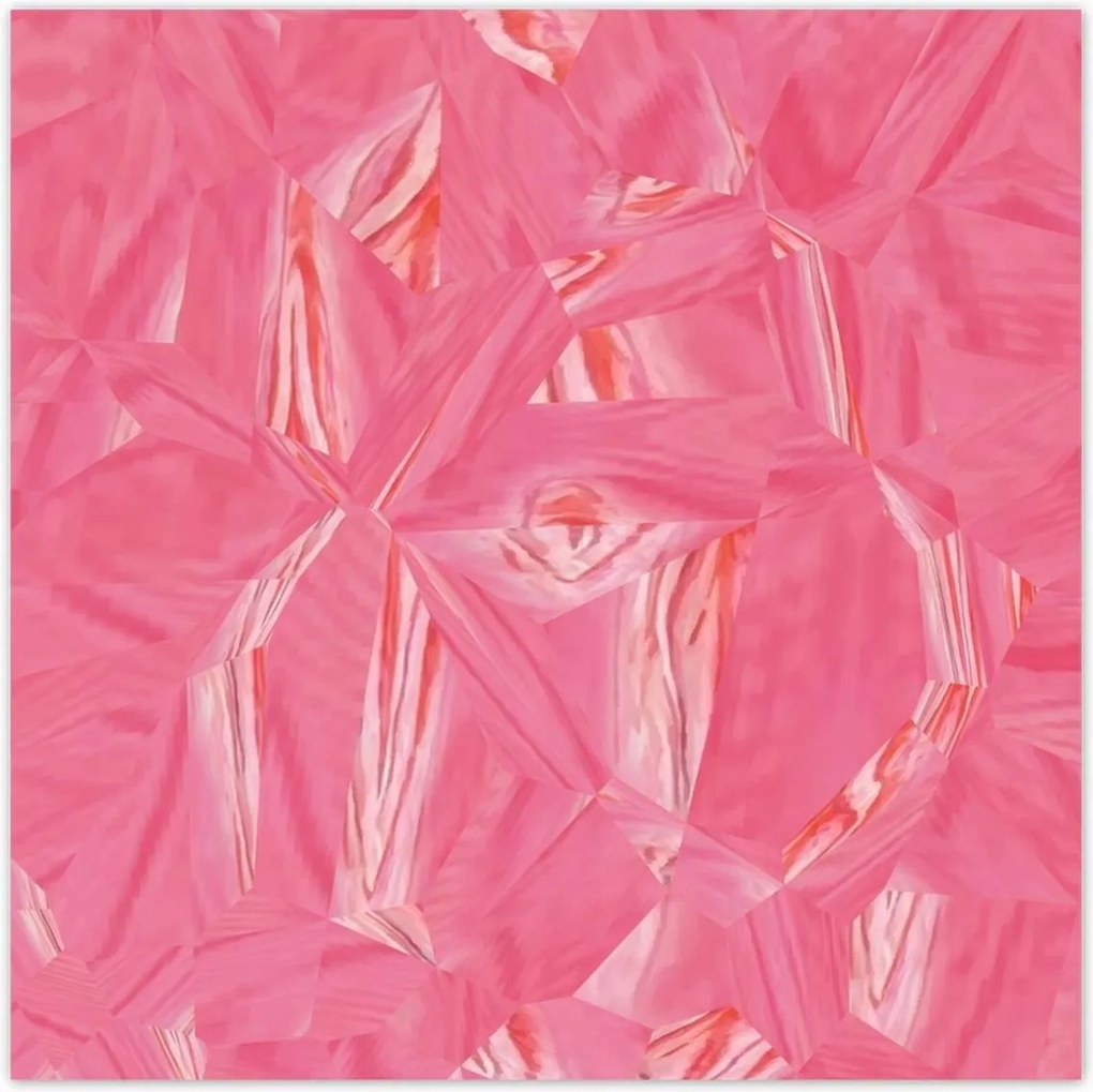 Poszterek 70x70 Absztrakt Emmanuelle Rózsaszín