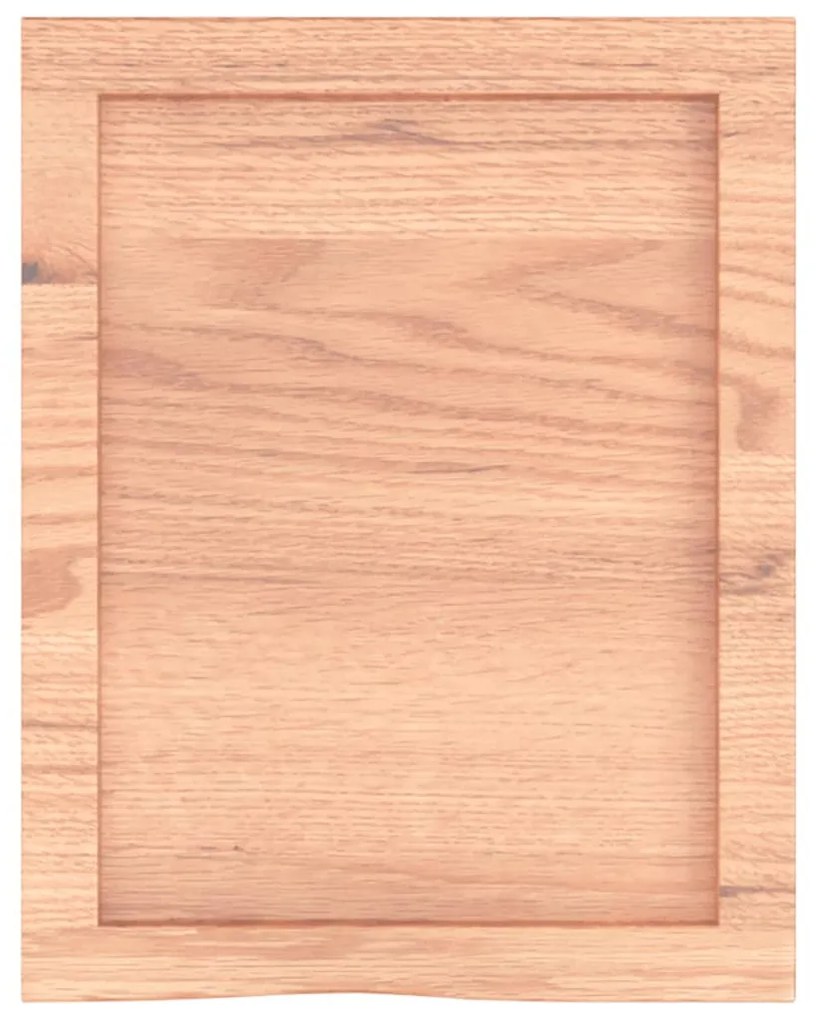 világosbarna kezelt tömör tölgyfa fali polc 40x50x(2-6) cm