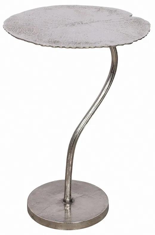 Design oldalsóasztal Lance 42 cm ezüst - raktáron SK