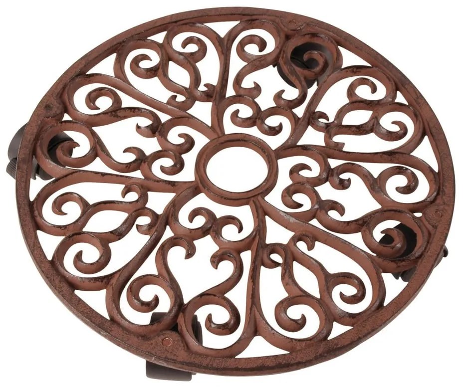 Fém gurulós virágállvány ø 34,5 cm Ornament – Esschert Design