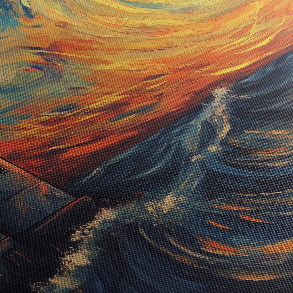 Kép - Világítótorony a hullámokban (90x60 cm)