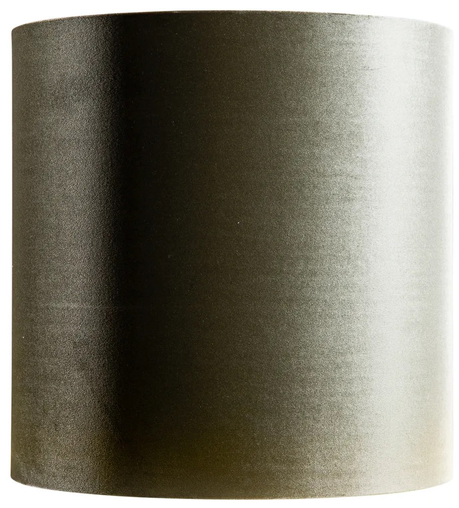 Bársony lámpabúra zöld színben, arany belsejével 40/40/40