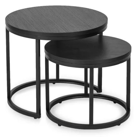 Set masuță de cafea neagră MANU