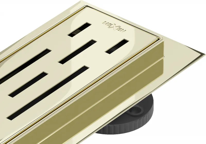 Mexen Flat M01 70 cm-es vonalmenti lefolyó, arany - 1520070-15