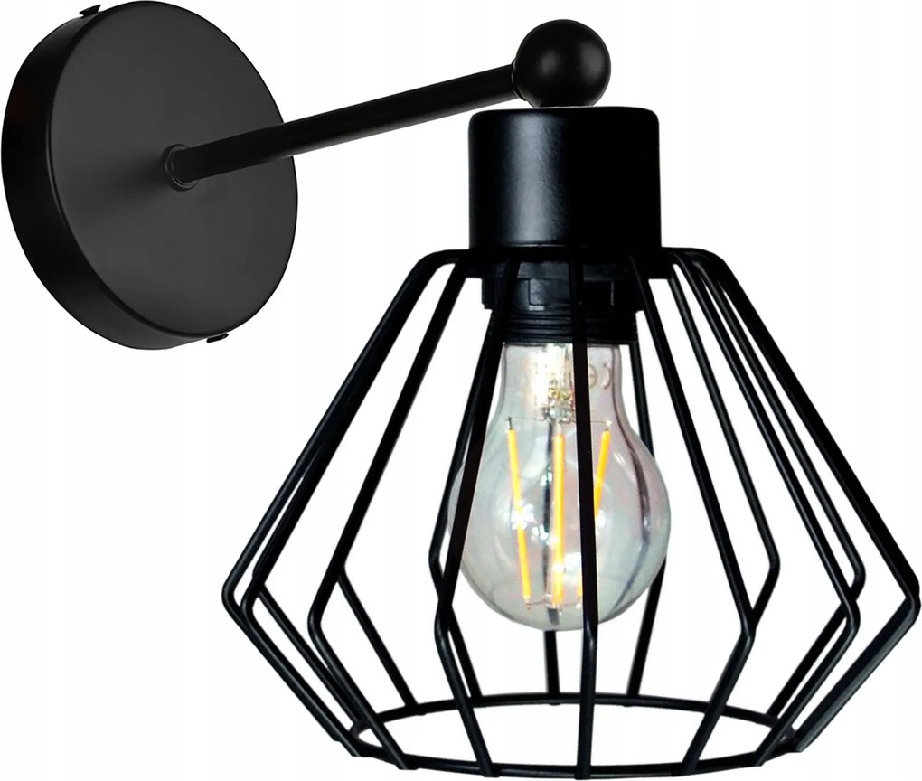 Fali Lámpa E27 fali fix loft drót Gyémánt