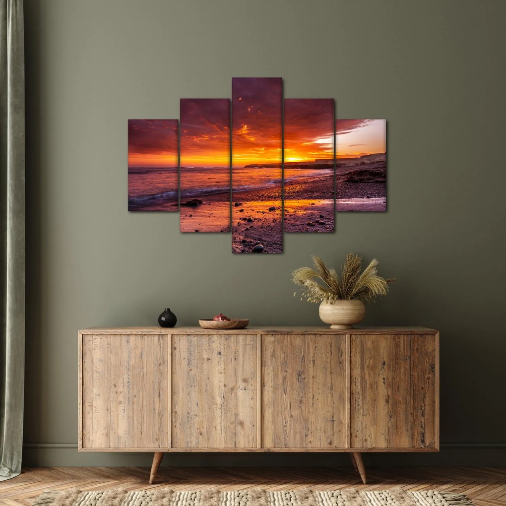 Naplemente a tengernél képe (150x105 cm)