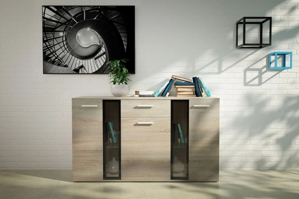 SANA komód a nappaliba - sonoma tölgyfa