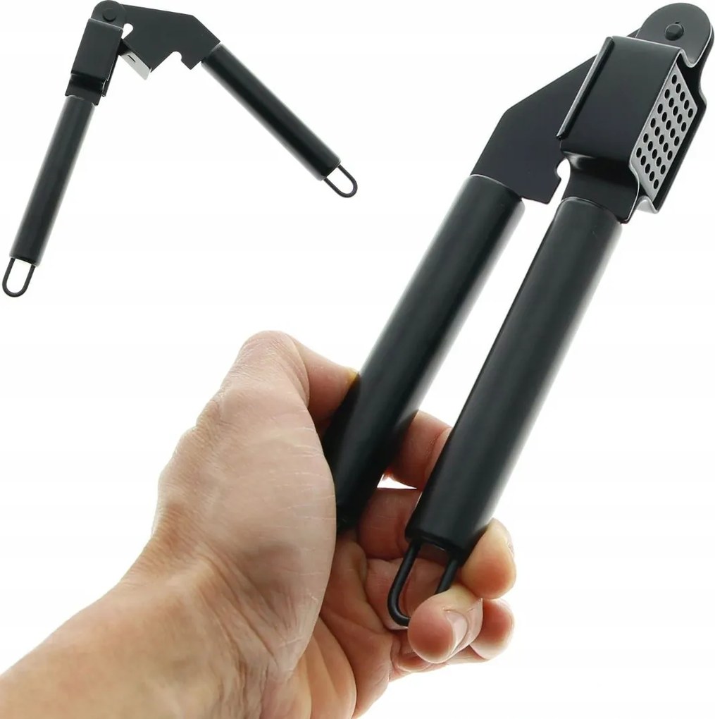 Fokhagymaprés Kézi Présgép Prágai Acél Présgép Fekete