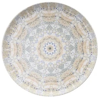 12 darabos színes porcelán étkészlet