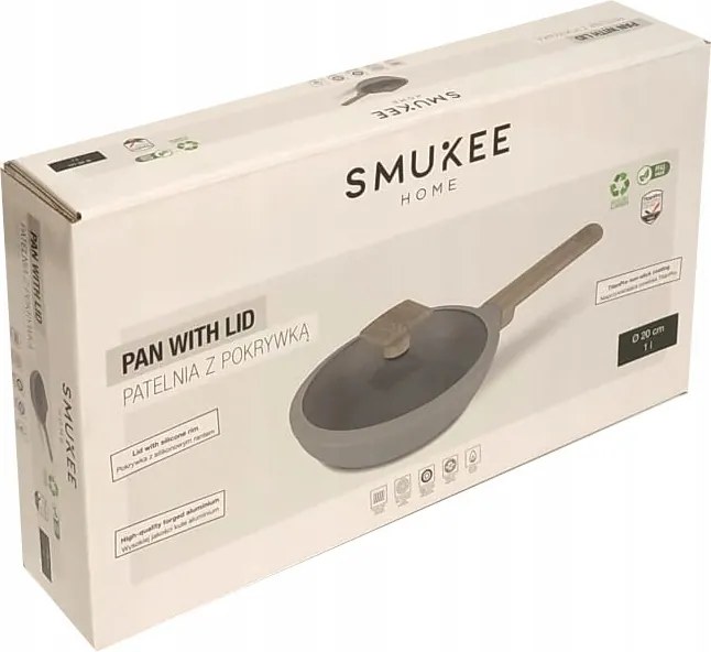 Serpenyő Fedővel És Tapadásmentes Bevonattal Titanpro 20 CM Indukciós