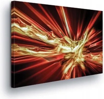 Vászonkép 80x60 Energia Robbanás Dinamika Fény Szín Absztrakt Kozmosz