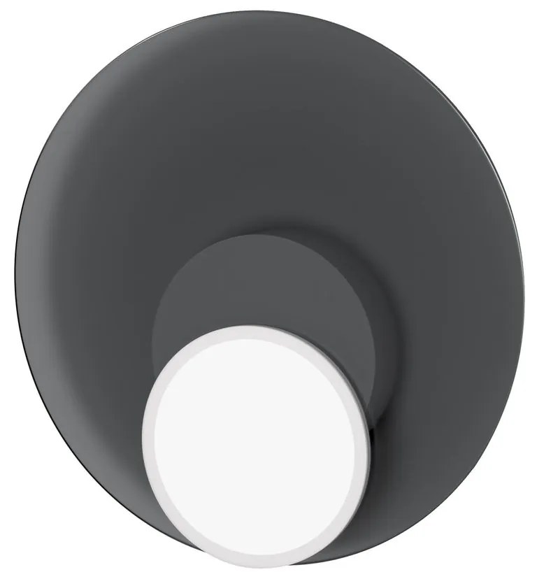 Mennyezeti / fali lámpa DOT 05, többféle változat - TUNTO Modell: fekete keret és burkolat, fekete fém panel