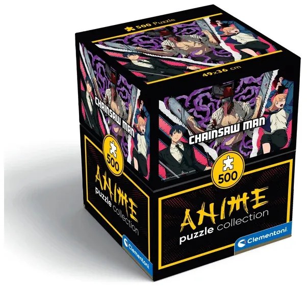 Chainsaw Man Demon Ripper 500 db-os Cube puzzle Clementoni
