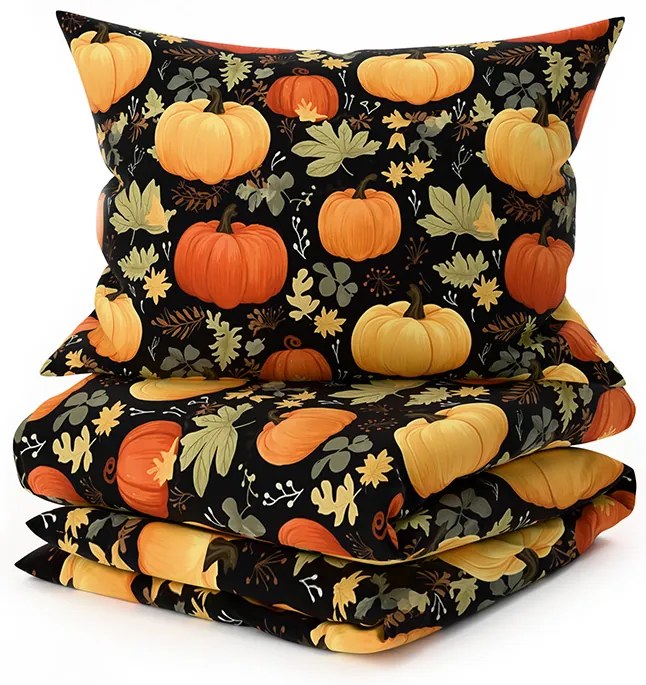 Mikroszálas ágyneműhuzat ORANGE PUMPKINS színes Ágyneműhuzat mérete: 2 db 70 x 90 cm | 200 x 220 cm