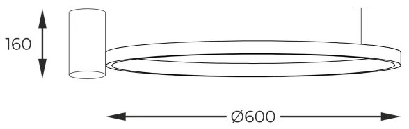 Zuma Line 89429-60BK - LED mennyezeti lámpa HORIK LED/32W/230V 3000/4000/6000K