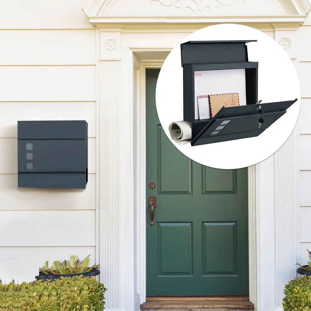 Postaláda újságtartóval