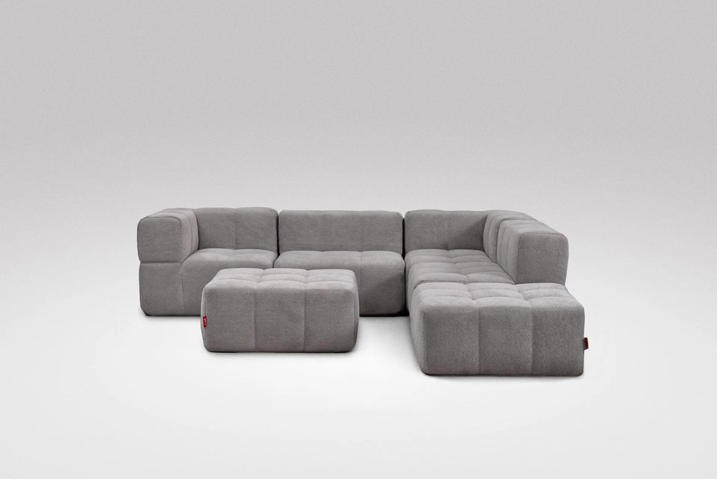 6 Teiliges Modulares Sofa – Grau
