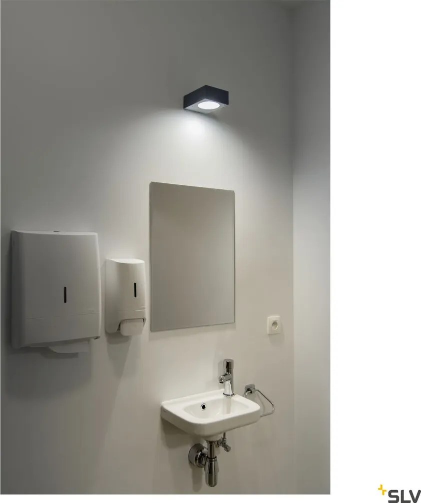 SLV 232285 QUADRASYL Modern Kültéri Fali Lámpa Antracit GX53 IP44