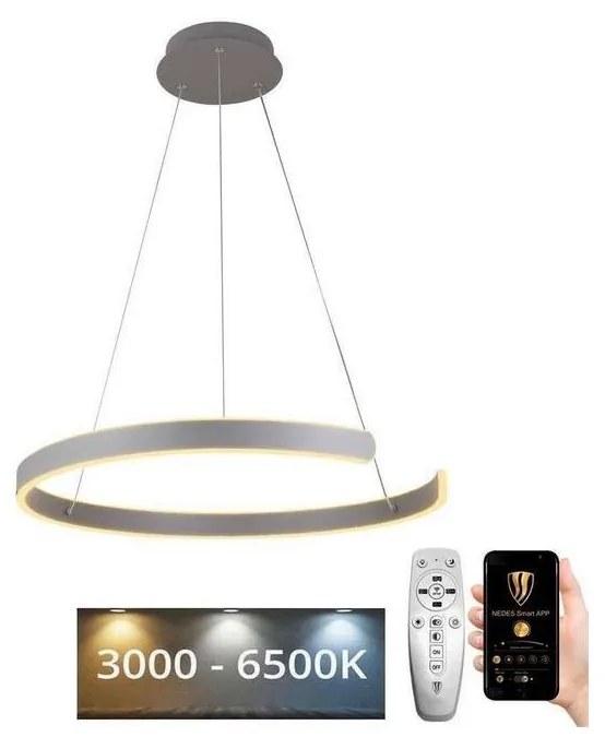 NEDES LED dimmelhető csillár zsinóron LED/70W/230V 3000-6500K + távirányítás ND3478
