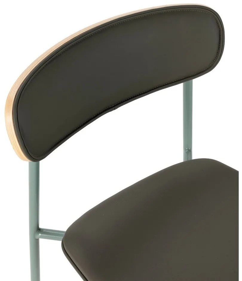 Sötétzöld kárpitozott bárszék szett 2 db-os (ülésmagasság 65,5 cm) Saula – Marckeric