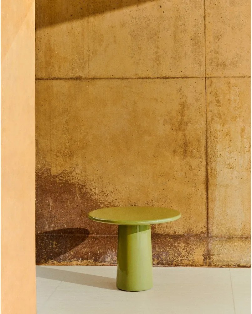 Beton kerek kerti dohányzóasztal ø 65 cm Albanella – Kave Home