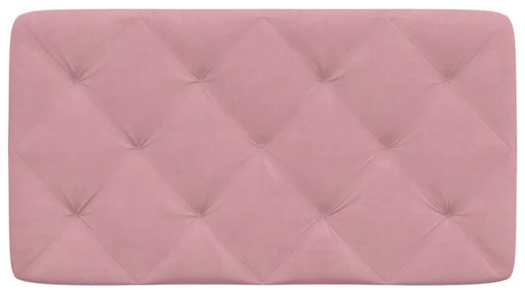 rózsaszín bársony fejtámla párna 90 cm