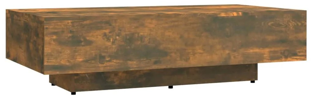 Füstös tölgy színű szerelt fa dohányzóasztal 100x49,5x31 cm