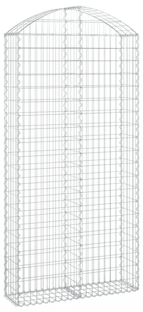 íves horganyzott vas gabion kosár 100x30x200/220 cm
