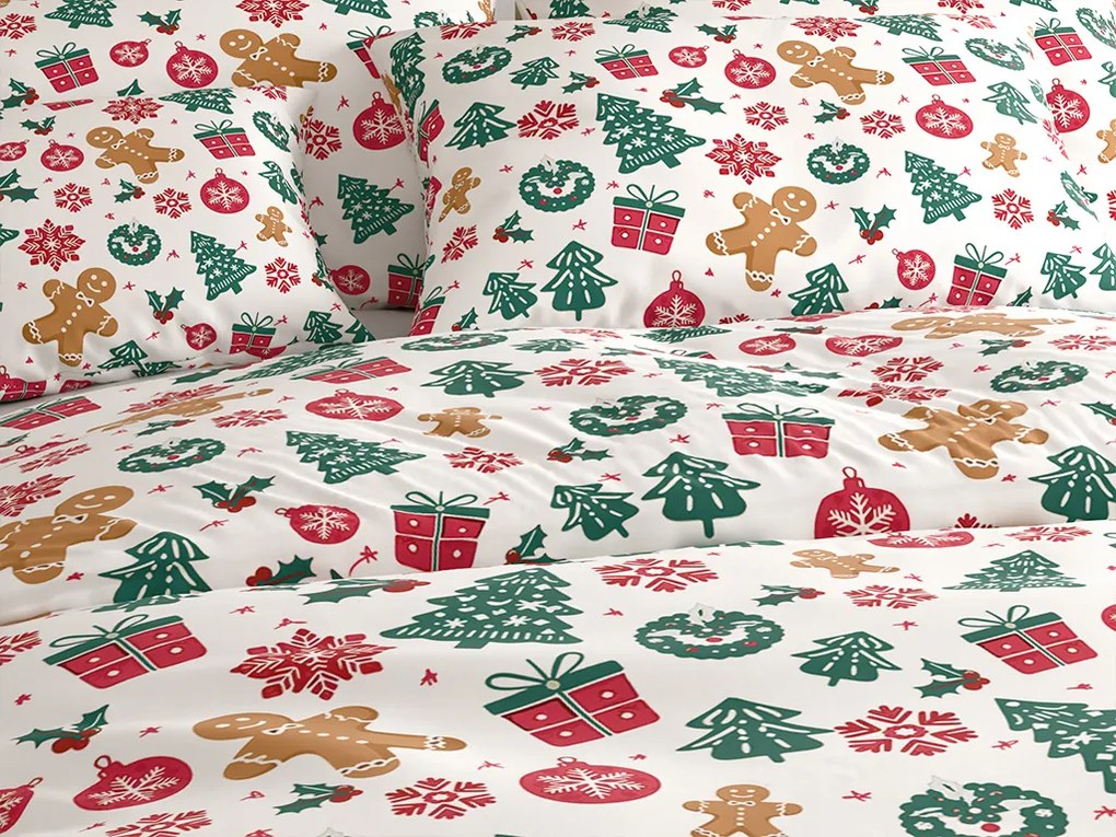 Pamut ágyneműhuzat MERRY MOOD fehér Ágyneműhuzat mérete: 70 x 90 cm | 140 x 200 cm