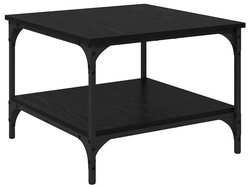 vidaXL Dohányzóasztal Fekete tölgy 55 x 55 x 40 cm Faanyag