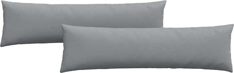 vidaXL Kanapé párnák 2 pcs Világosszürke 145 x 40 cm szövet