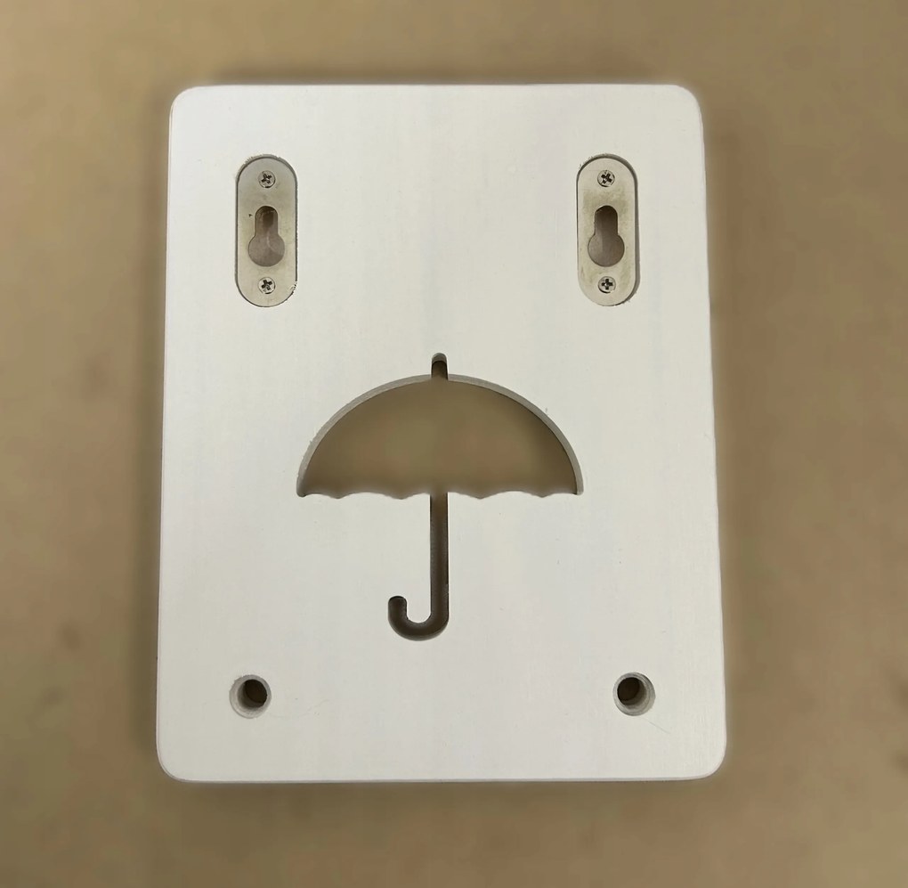 Dekoratív fali akasztó kulcsokhoz vagy apró Akcesoria Esernyő alakú
