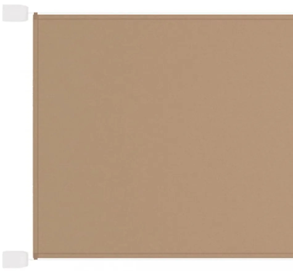 bézs oxford-szövet függőleges napellenző 140 x 420 cm