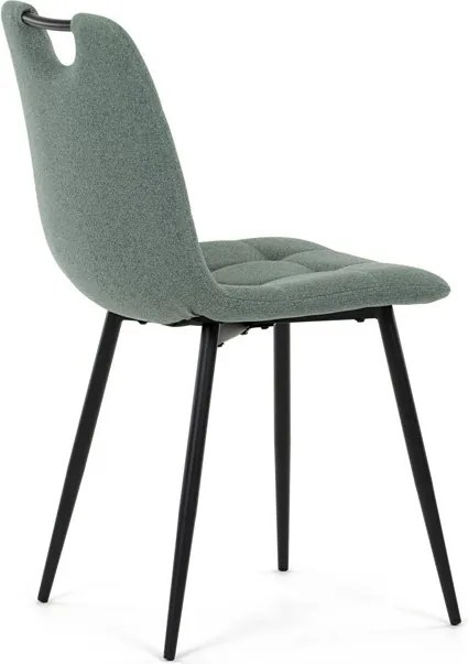 Étkezőszék, zöld, szövet, DCL-V2017 GRN2