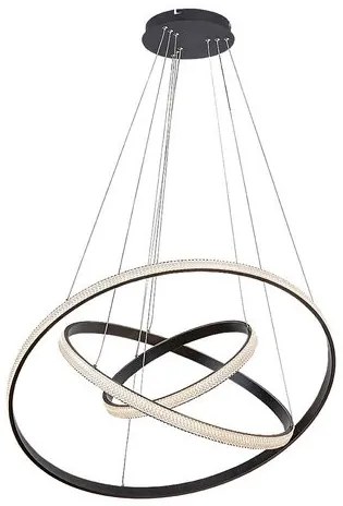 RÁBALUX 72260 GRETE Modern Led Függesztett Lámpa Fekete IP20