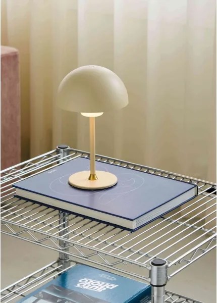 Halo Design 747597 - LED fényerőszabályozható újratölthető lámpa MOON LIGHT LED/2,7W/2600 mAh krémszínű
